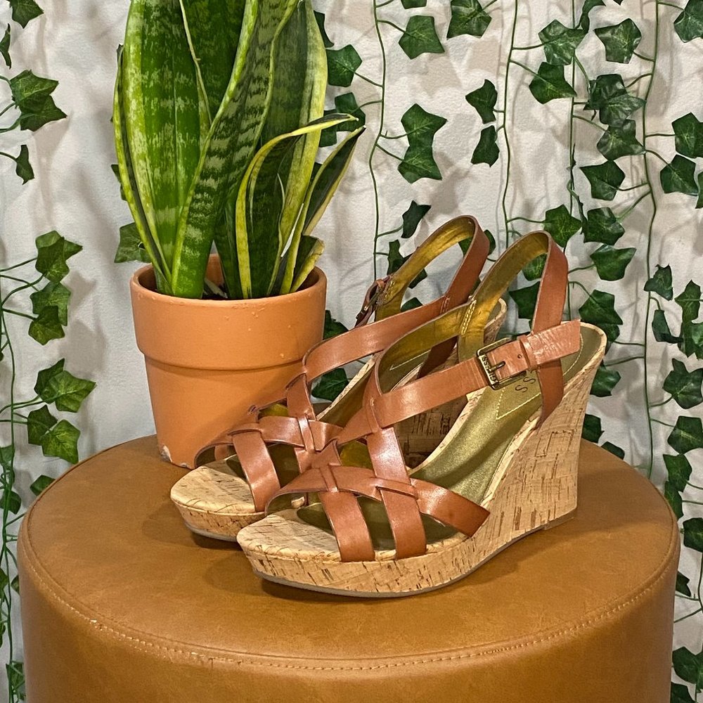 NEW Guess Brown Wedges